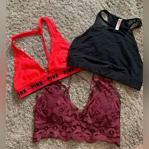 PINK bralette bundle all size M!!!